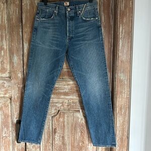 Jean Atelier High Waist button fly straight leg jeans size 29